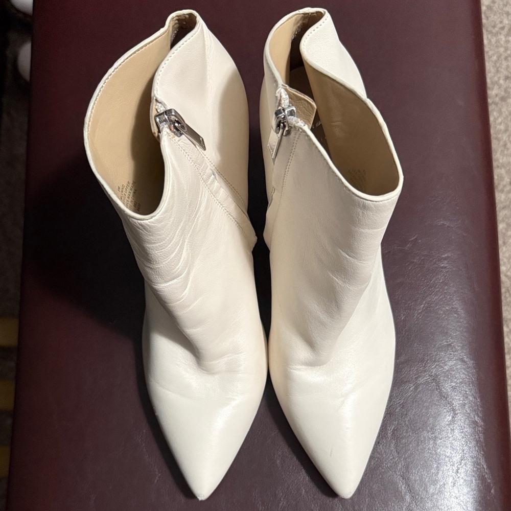 Marc Fisher Cream Ankle Booties - Picture 2 of 6